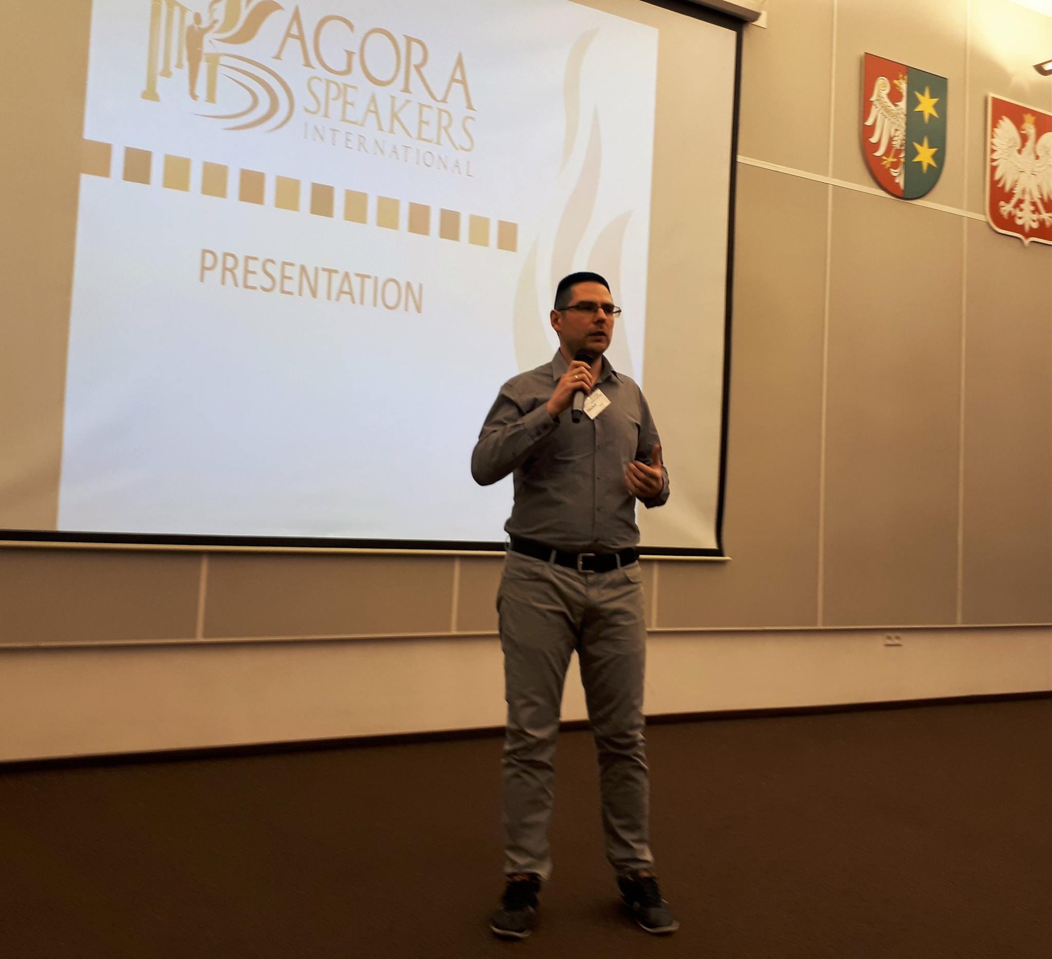 Міхал Папіс, перший Посол Agora Speakers у Польщі. Вересень 2016 року